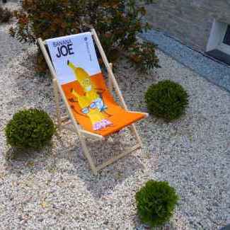 Tumbona con plátano imprimido